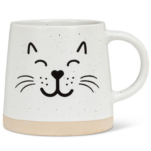 Abbott Wide Base Mug w/ Cat Face