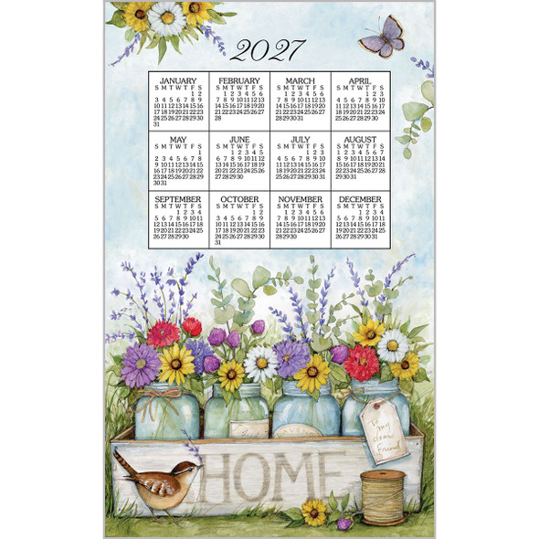 Kay Dee Designs 2027 Home Floral Calendar Towel