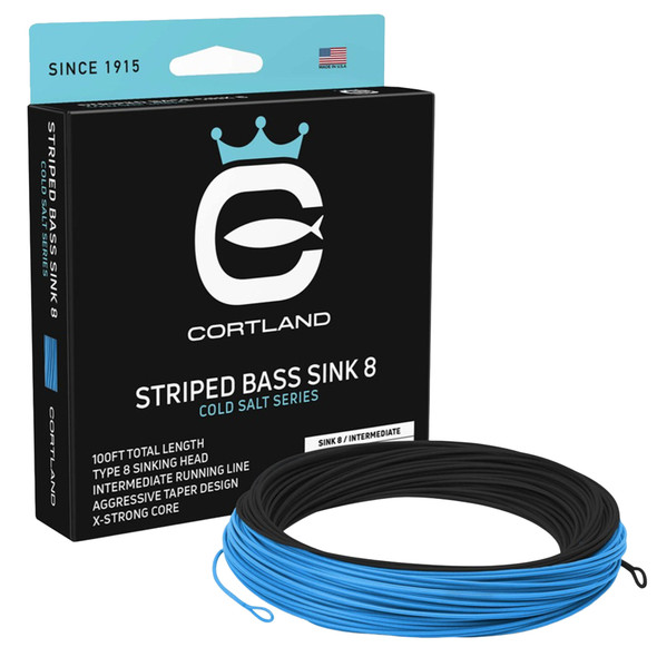 Cortland Cold Salt Series Striped Bass Sink 8 WF Sinking Fly Line