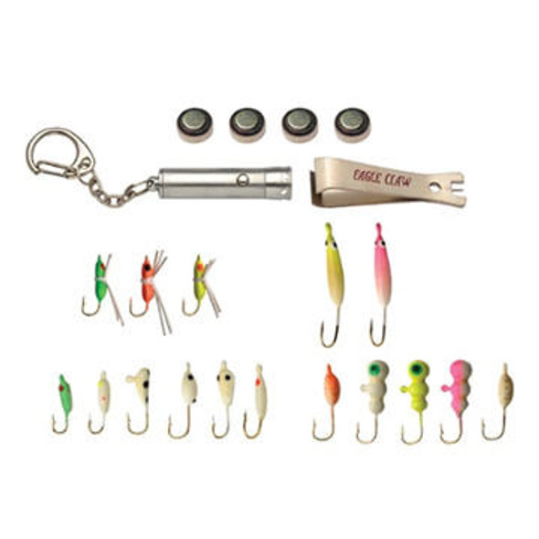 Eagle Claw 22-Piece Glow Ice Kit Eagle Claw 22-Piece Glow Ice Kit