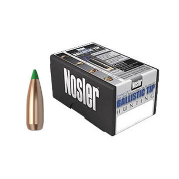 Nosler Ballistic Tip 30 Cal. 125 Grain .308" Spitzer Point / Green Tip Rifle Bullet (50) Nosler Ballistic Tip 30 Cal. 125 Grain .308" Spitzer Point / Green Tip Rifle Bullet (50)