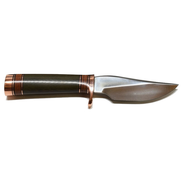 Randall Model 27M Copper Miniature Green Micarta Handle Fixed Blade Knife