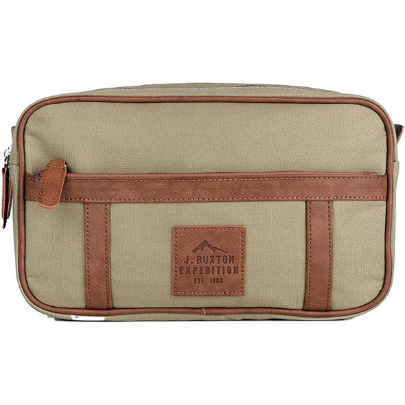 Buxton Men's Expedition Double Zip Travel Kit