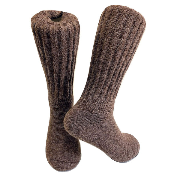 Tey-Art Women's Solid Alpaca Crew Sock