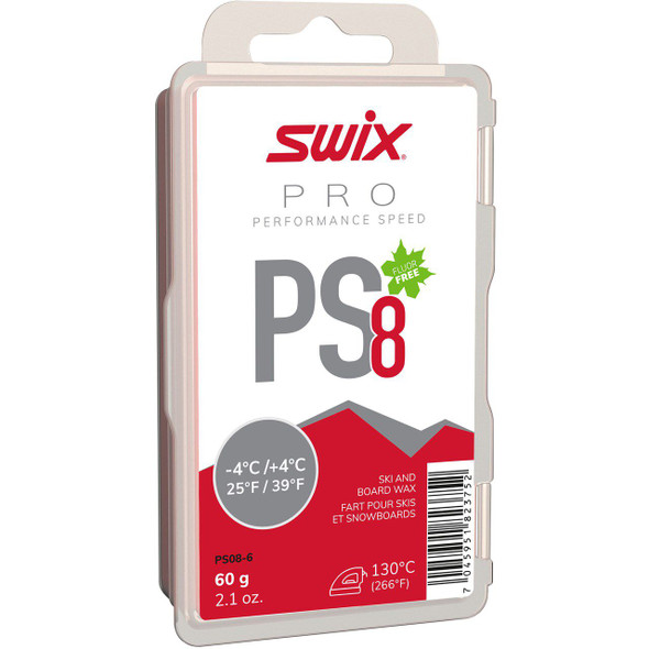 Swix PS8 Red Glide Wax - 60g