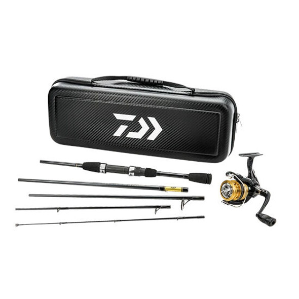 Daiwa D-Vec Carbon Case Executive Pack Travel Spinning Combo Daiwa D-Vec Carbon Case Executive Pack Travel Spinning Combo