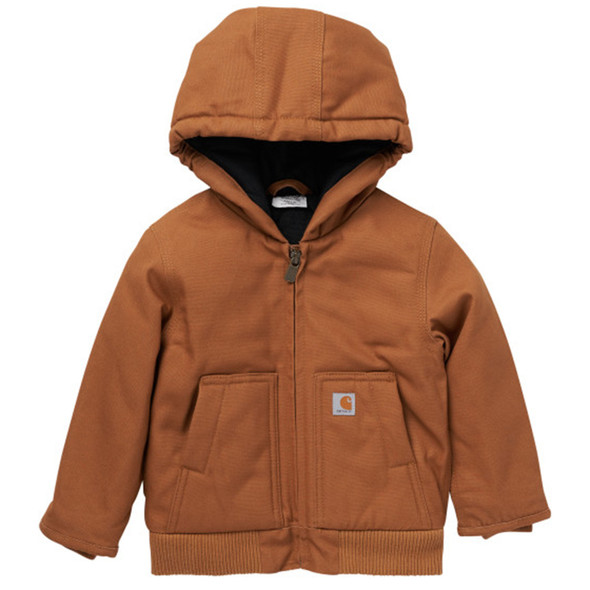 Carhartt Infant/Toddler Boy's Canvas Insulated Active Jac Hooded Jacket