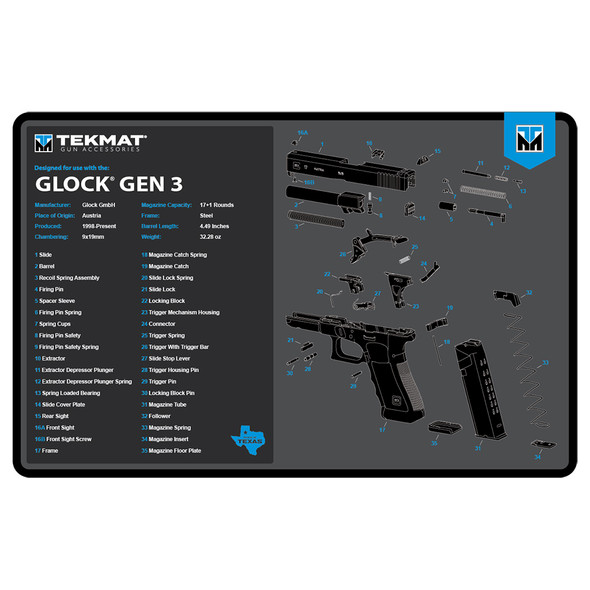 TekMat Glock Gen3 Handgun Cleaning Mat