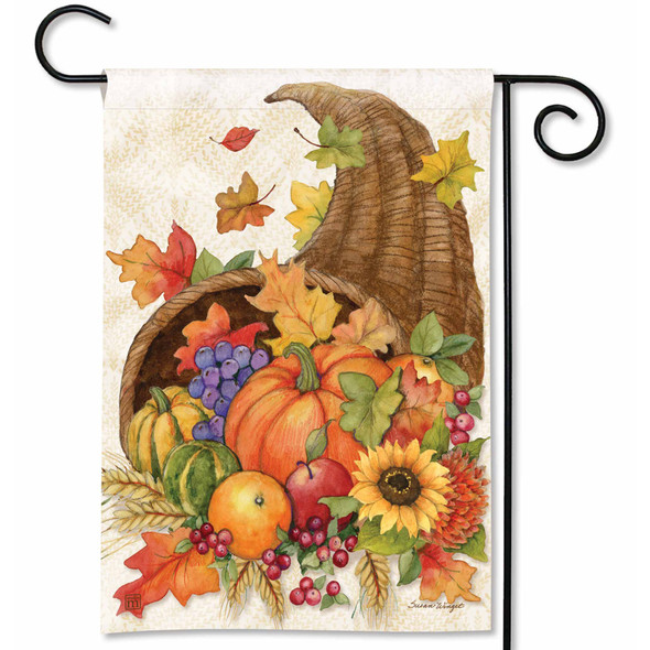 BreezeArt Thanksgiving Cornucopia Garden Flag