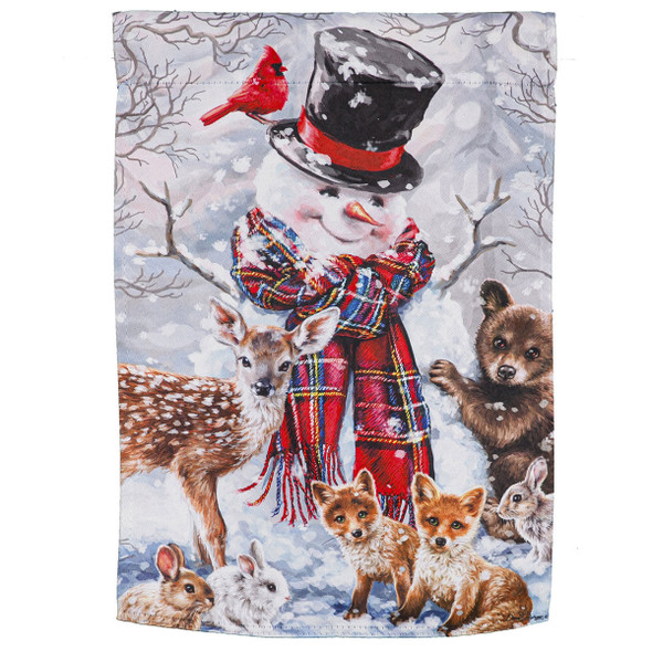 Evergreen Forest Friends Garden Flag