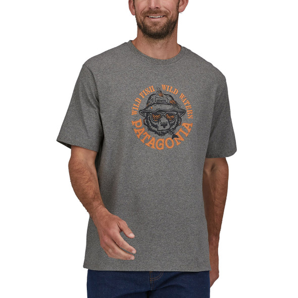 ウェア patagonia Men's Wild Salmon T-Shirt patagonia-t-shirts-xs-orange-