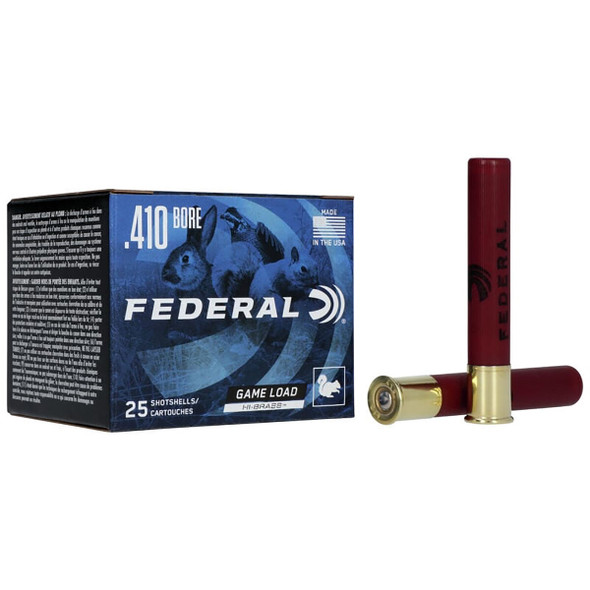 Federal Game Load Upland Hi-Brass 410 Bore 3" 11/16 oz. #6 Shotshell Ammo (25)