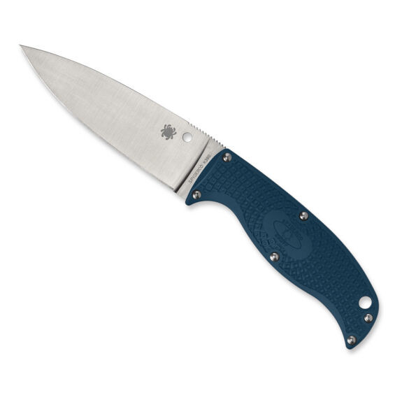 Spyderco Enuff 2 Blue PlainEdge Fixed Blade Knife