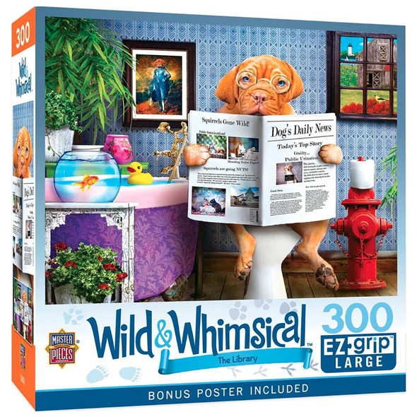 Leanin' Tree Jigsaw Puzzle - Wild & Whimsical / The Library