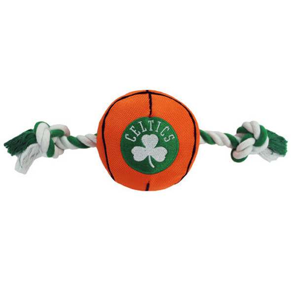 Pets First Boston Celtics Nylon Basketball Dog Toy