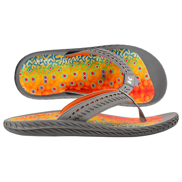 Korkers Men's Brook Trout Fish Flip Sandal
