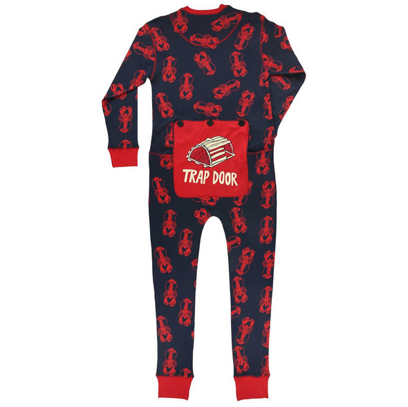 【THE MOZZ】Deer Knot Long OnePiece Lazy One Men's Trap Door Lobster Onesie Flapjack - Kittery