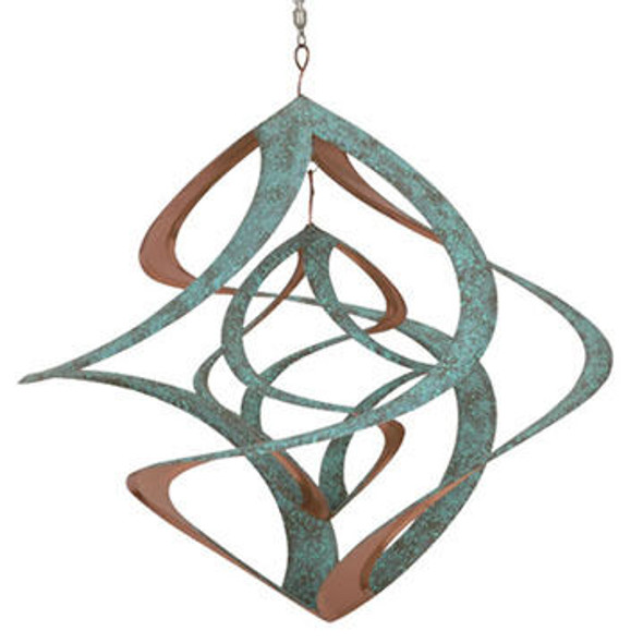 Red Carpet Studios Cosmix 14" Patina & Copper Plated Double Wind Spinner
