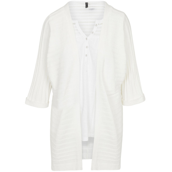 North River Women's Lightweight Elbow-Sleeve Cardigan Sweater