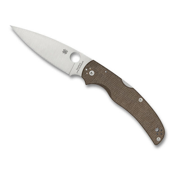 Spyderco Native Chief Brown Canvas Micarta CPM Cru-Wear Folding Knife