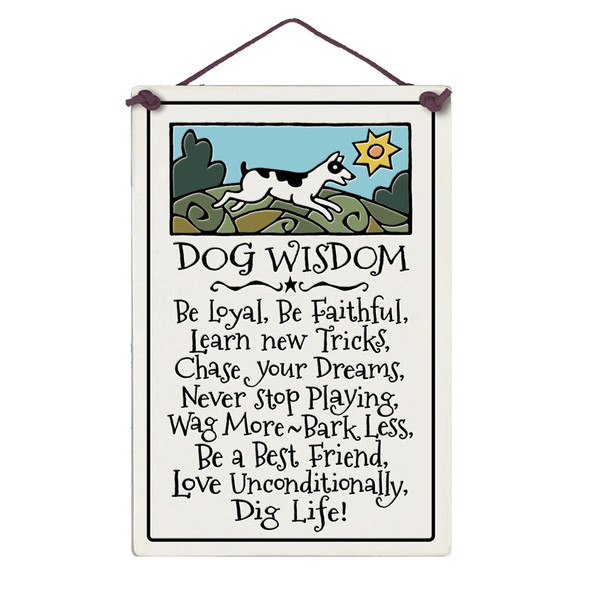 Spooner Creek "Dog Wisdom" Large Rectangle Tile Spooner Creek "Dog Wisdom" Large Rectangle Tile