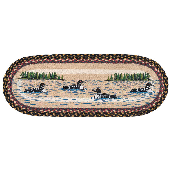 Capitol Earth Loon Patch Oval Table Runner