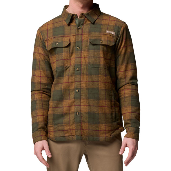 Columbia Men's Saddle Point Warm Lined Flannel Long-Sleeve Shirt