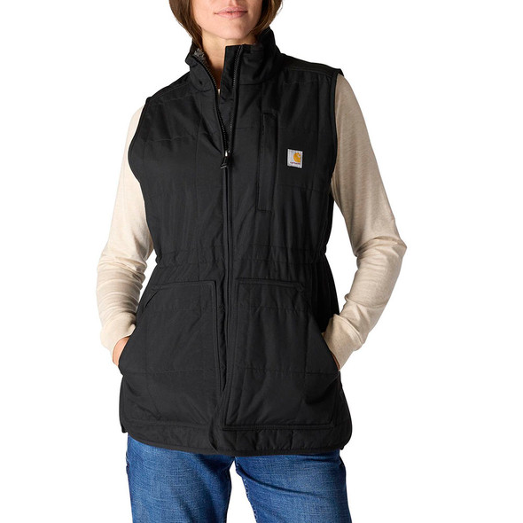 Carhartt Women's Rain Defender Relaxed Fit Lightweight Insulated Mock-Neck Vest Carhartt Women's Rain Defender Relaxed Fit Lightweight Insulated Mock-Neck Vest