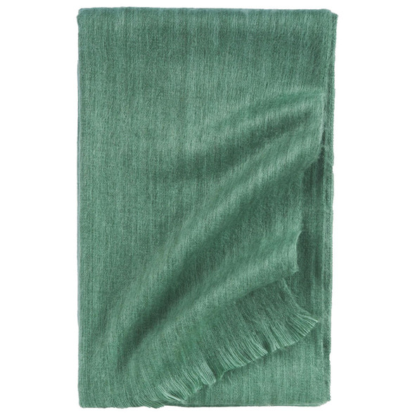 Pokoloko Heathered Sage Large Fringed Alpaca Throw Pokoloko Heathered Sage Large Fringed Alpaca Throw