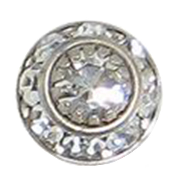 Baked Beads Women's Crystal Disc Post Earring
