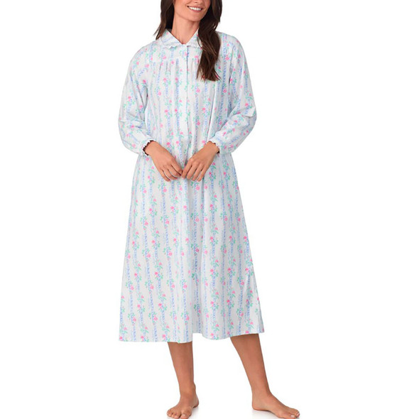 Lanz Women's Peter Pan 50" Flannel Nightgown