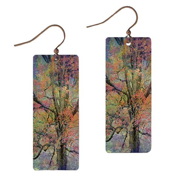 Illustrated Lights DC Designs Rectangle Earring
