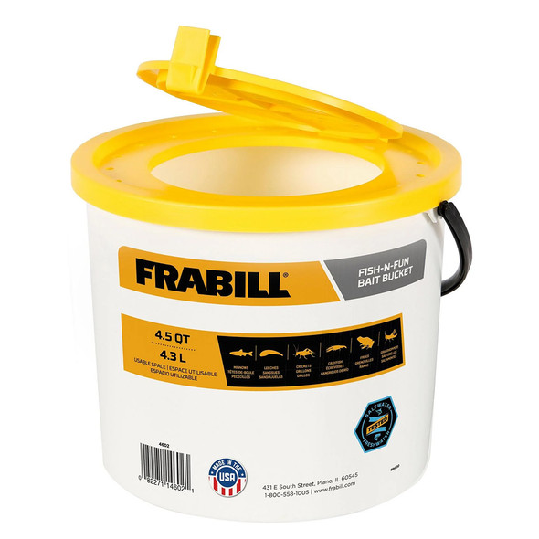 Frabill Fish-N-Fun 4.5 Quart Bait Bucket