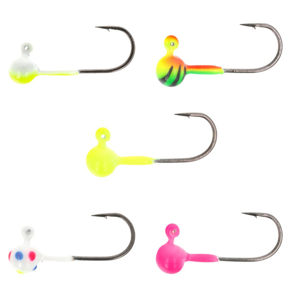 Eagle Claw Lazer Sharp Tungsten Micro Ball Head Ice Jig - 5 Pk.