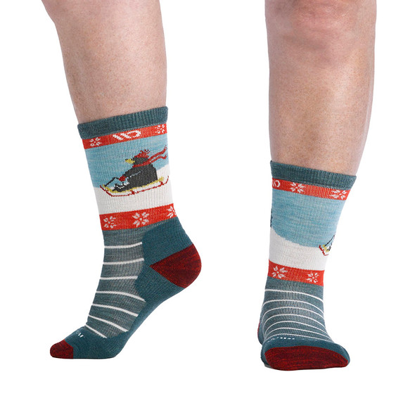 Wide Open Women's Sleigh All Day Cushioned Crew Socks
