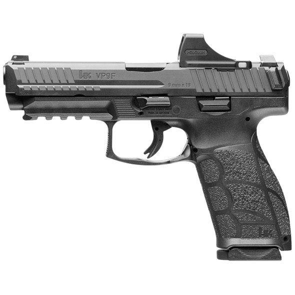H & K VP9A1 F OE w/ Holosun SCS 9mm 4.53" 17/20-Round Pistol w/ 2 Magazines