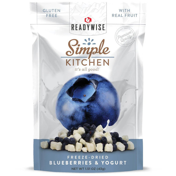 ReadyWise Simple Kitchen Blueberries & Yogurt GF Snack - 1 Serving ReadyWise Simple Kitchen Blueberries & Yogurt GF Snack - 1 Serving