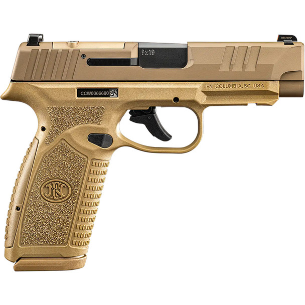 FN Reflex XL MRD NMS FDE 9mm 3.8" 15/18-Round Pistol w/ 2 Magazines