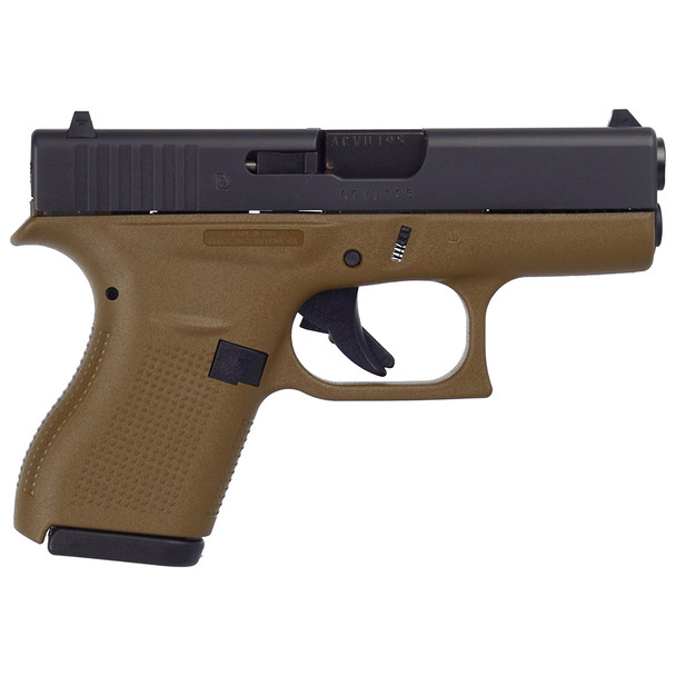 Glock Lipsey's G42 FDE FS 380 Auto 3.25" 6-Round Pistol w/ 2 Magazines