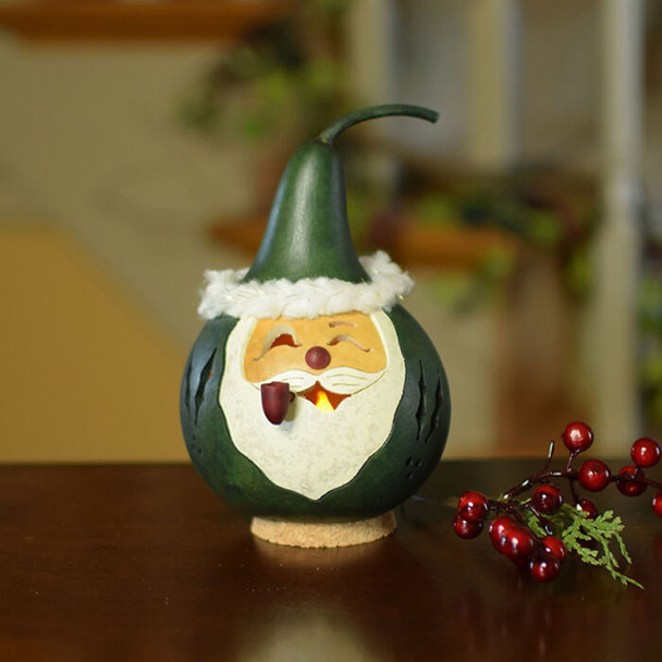 Meadowbrooke Gourds Saint Nick Miniature Santa Gourd Meadowbrooke Gourds Saint Nick Miniature Santa Gourd