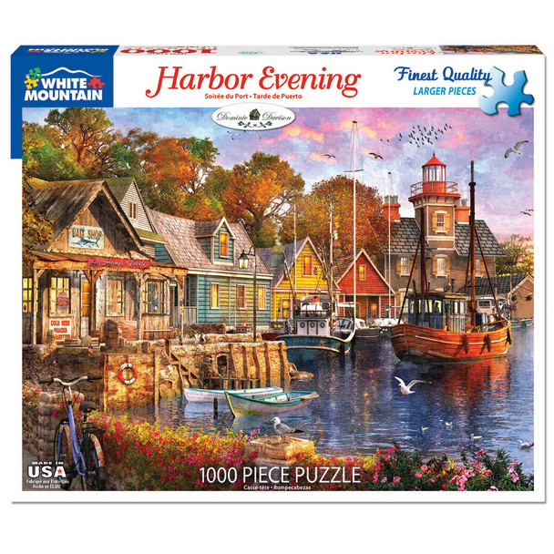 White Mountain Jigsaw Puzzle - Harbor Evening