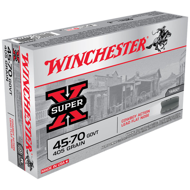 Winchester Super X 45-70 Government 405 Grain Cowboy Action Lead FN Ammo (20)
