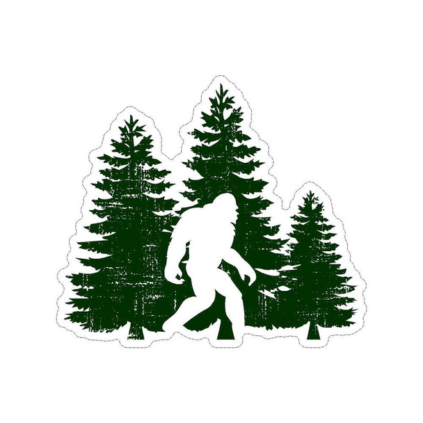 Sticker Cabana Bigfoot w/ Trees Sticker