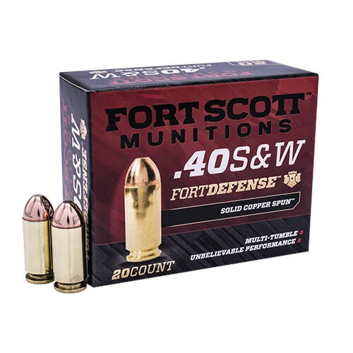Fort Scott Munitions 40 S&W 125 Grain Fort Defense SCS TUI Handgun