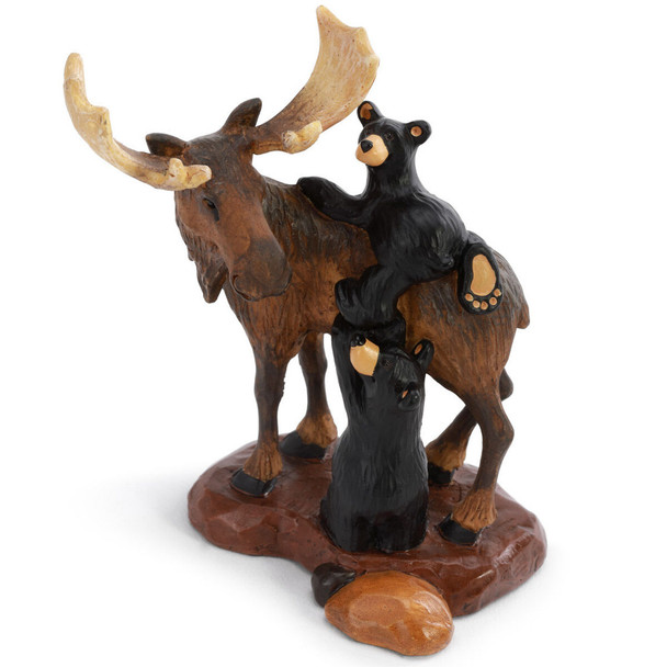 Big Sky Carvers All Aboard Bearfoots Mini Figurine