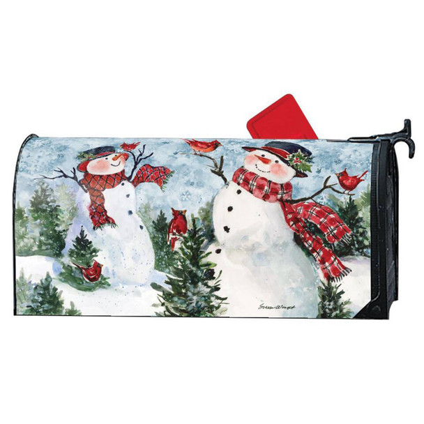MailWraps Snowman Friends Magnetic Mailbox Cover