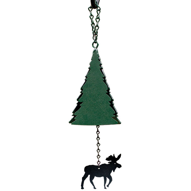 North Country Wind Bells Wilderness Bell w/ Moose Windcatcher