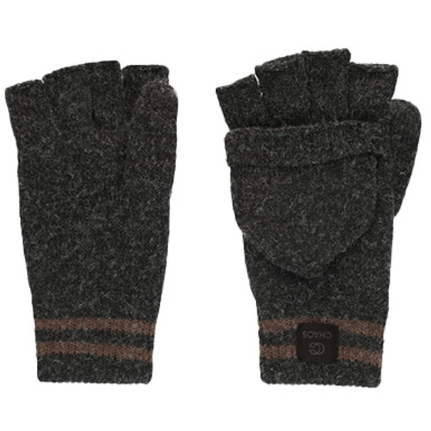 Chaos Hats Men's Stark Ragg Wool Flip Mittens/Gloves