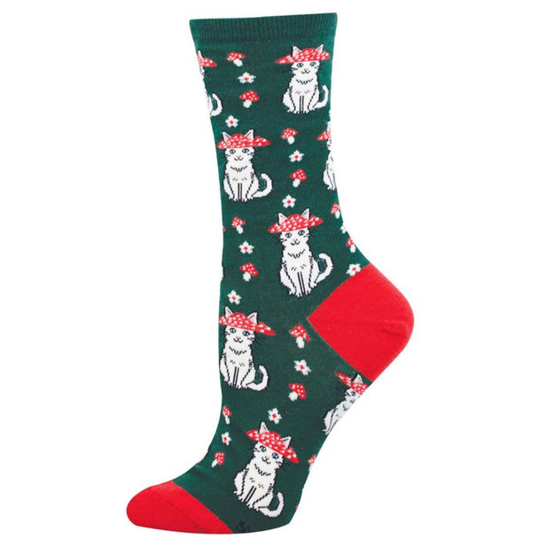 Socksmith Design Womens Mushroom Cat Sock