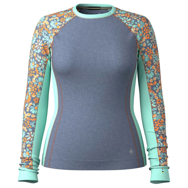 Smartwool Women's Classic Thermal Merino Base Layer Colorblock Crew